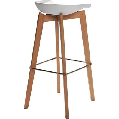 ESSENTIALS Keeve Tabouret de Bar Blanc Empilable - Siège de bar - Publicité ESSENTIALS Keeve Tabouret de Bar Blanc Empilable - Siège de bar - Publicité