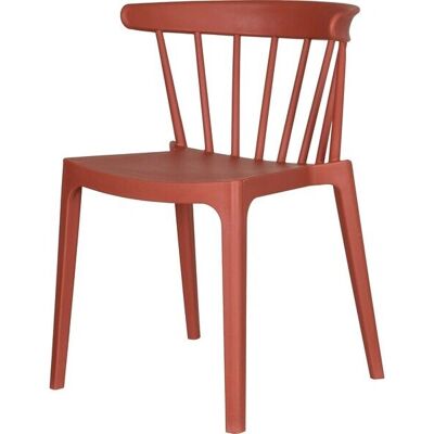 Veba Windson Stapelbarer Kunststoffstuhl - Terrakotta - 54cm B Veba Windson Stapelbarer Kunststoffstuhl - Terrakotta - 54cm B