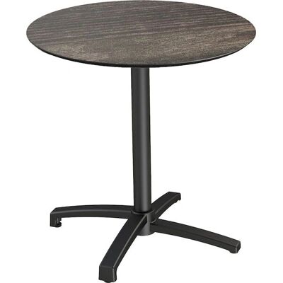 Tavolo Pieghevole VEBA X Cross - Nero - Ø70 cm Tavolo Pieghevole VEBA X Cross - Nero - Ø70 cm