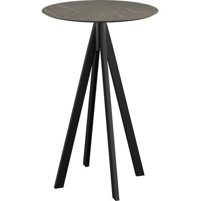 Tavolo Alto Infinity Marmo Scuro - Essentials Tavolo Alto Infinity Marmo Scuro - Essentials