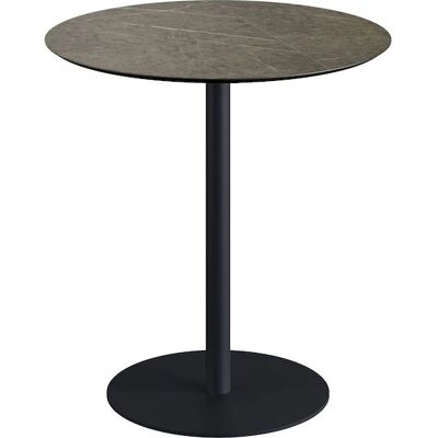 Veba Urban Tisch - 70cm Dunkelgrau HPL Bistro Tisch Veba Urban Tisch - 70cm Dunkelgrau HPL Bistro Tisch