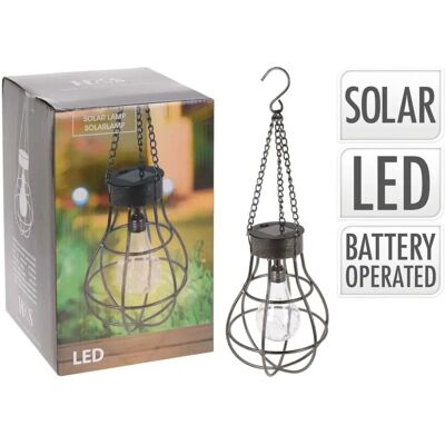 VidaXL ProGarden Solarna Lampa Wisząca z Metalu z 10 LED - Lampa Solarna VidaXL ProGarden Solarna Lampa Wisząca z Metalu z 10 LED - Lampa Solarna