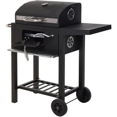 BigBuy Deluxe Gartentrolley Holzkohlegrill Tragbare Räder - Barbecue BigBuy Deluxe Gartentrolley Holzkohlegrill Tragbare Räder - Barbecue