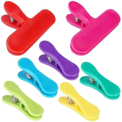 Excellent Houseware Bunte Beutelklammern - Siebenerpack für dichten Verschluss Excellent Houseware Bunte Beutelklammern - Siebenerpack für dichten Verschluss