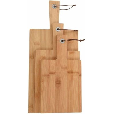 VidaXL Bambus Schneidebretter-Set - Langlebig, Natur, Vielseitig VidaXL Bambus Schneidebretter-Set - Langlebig, Natur, Vielseitig