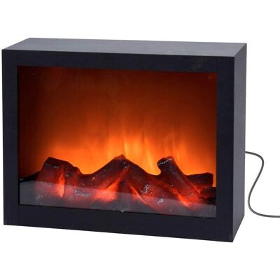 Camino elettrico nero BigBuy - 29X10X23Cm Camino elettrico nero BigBuy - 29X10X23Cm