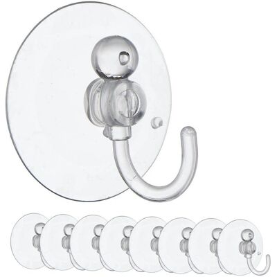 Bathroom Solutions Set mit 8 Saugnapf-Haken - Haken für Küche und Bad Bathroom Solutions Set mit 8 Saugnapf-Haken - Haken für Küche und Bad