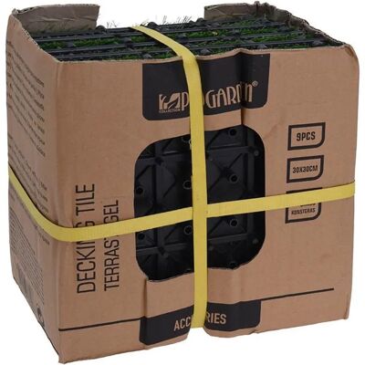 Progarden Kunstgras Tegels - 9 stuks 30x30cm, Gemakkelijke Klikinstallatie Progarden Kunstgras Tegels - 9 stuks 30x30cm, Gemakkelijke Klikinstallatie