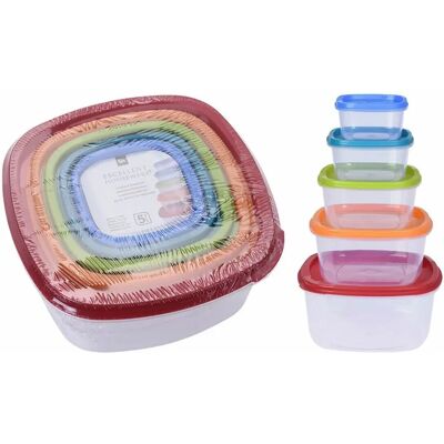 Excellent Houseware Stapelbare Hermetische Küchenbehälter - 5 Stück Excellent Houseware Stapelbare Hermetische Küchenbehälter - 5 Stück