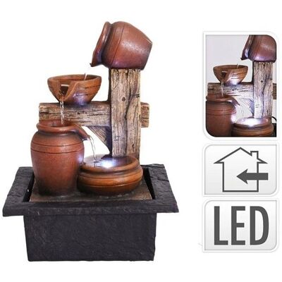 PROGARDEN Vnitřní fontána s LED osvětlením - 4 Amfory PROGARDEN Vnitřní fontána s LED osvětlením - 4 Amfory