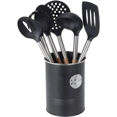 Set d'ustensiles de cuisine en acier inoxydable 7 pièces - Outils de cuisine - Publicité Set d'ustensiles de cuisine en acier inoxydable 7 pièces - Outils de cuisine - Publicité