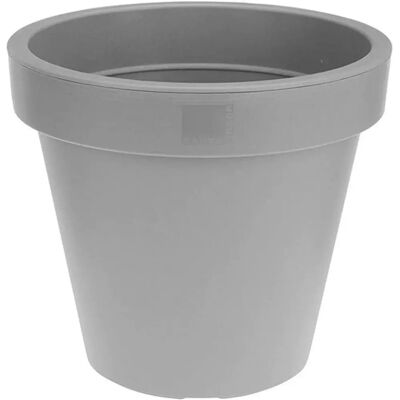 Vaso per piante Plastiken grigio in polipropilene - Ø 26 cm Vaso per piante Plastiken grigio in polipropilene - Ø 26 cm