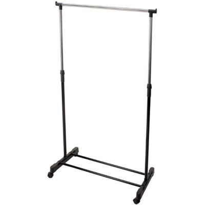 vidaXL Portant vêtements Barre simple Ajustable Argent - Solutions de rangement - Publicité vidaXL Portant vêtements Barre simple Ajustable Argent - Solutions de rangement - Publicité