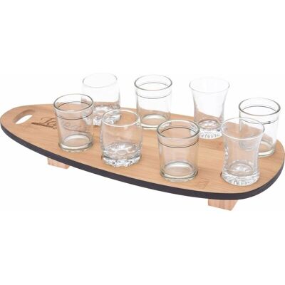 EH Excellent Houseware Set Snack - 8 Gläser auf Bambusplatte EH Excellent Houseware Set Snack - 8 Gläser auf Bambusplatte