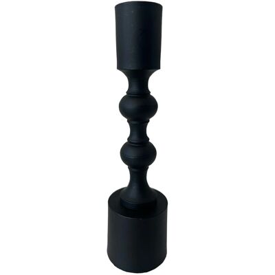 Czarny pionowy świecznik EDM - 16cm - Nowoczesna dekoracja Czarny pionowy świecznik EDM - 16cm - Nowoczesna dekoracja