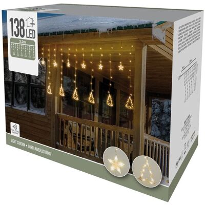 ECD GERMANY - Łańcuch świateł 138 LED - Wewnątrz/Zewnątrz Dekoracje bożonarodzeniowe ECD GERMANY - Łańcuch świateł 138 LED - Wewnątrz/Zewnątrz Dekoracje bożonarodzeniowe