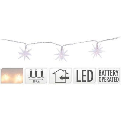 Wieniec Gwiazd Biały Lumineo - Światła LED Wieniec Gwiazd Biały Lumineo - Światła LED