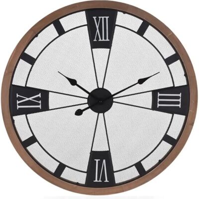 Horloge Murale Industrielle Collection Home Styling - 70cm Nombres Romains - Publicité Horloge Murale Industrielle Collection Home Styling - 70cm Nombres Romains - Publicité