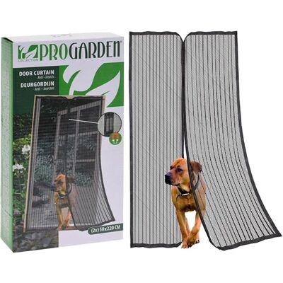 Progarden Magnetische Fliegengittertüren Fiberglas Schwarz - Moskitonetz Progarden Magnetische Fliegengittertüren Fiberglas Schwarz - Moskitonetz