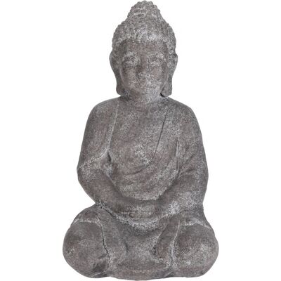 Estatua de Buda Sentado ECD Germany - 47cm Gris Figura Decorativa Estatua de Buda Sentado ECD Germany - 47cm Gris Figura Decorativa