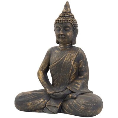 ECD Germany Buddha Sitzfigur - Asiatischer Meditationsdekoration - 48cm ECD Germany Buddha Sitzfigur - Asiatischer Meditationsdekoration - 48cm