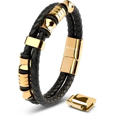 Pulseira de Couro SERASAR Spirit - Joias Ajustáveis Pulseira de Couro SERASAR Spirit - Joias Ajustáveis