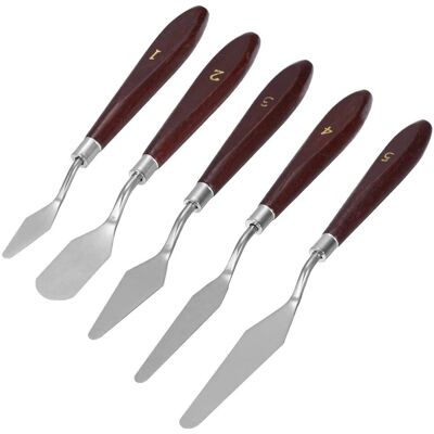 Mmobiel - set de 7 spatules - acier inoxydable - Outil - Publicité Mmobiel - set de 7 spatules - acier inoxydable - Outil - Publicité