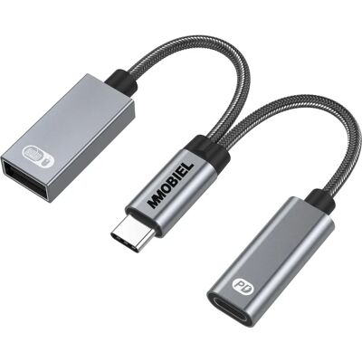 Mmobiel - USB-C OTG 2-em-1 - USB-C para USB-A - USB-C Adaptador Mmobiel - USB-C OTG 2-em-1 - USB-C para USB-A - USB-C Adaptador
