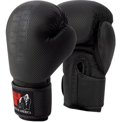 GORILLA WEAR Fight Gloves - 16oz, Black - Fight Gloves GORILLA WEAR Fight Gloves - 16oz, Black - Fight Gloves