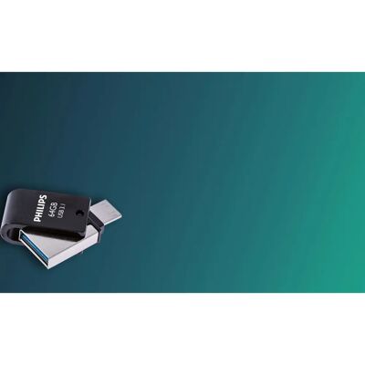 Pen Drive USB Philips 64GB - Trasferimento Veloce Pen Drive USB Philips 64GB - Trasferimento Veloce