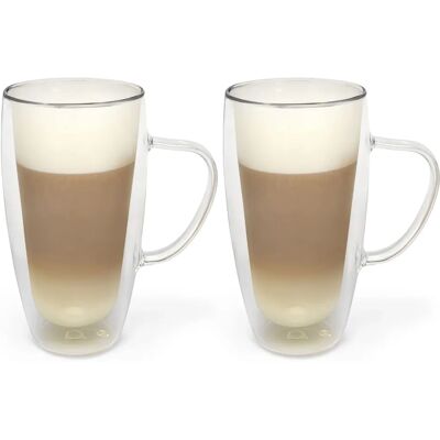 Bredemeijer Borosilikat Doppelwandiges Glas Cappuccino Latte Macchiato 400ml Bredemeijer Borosilikat Doppelwandiges Glas Cappuccino Latte Macchiato 400ml