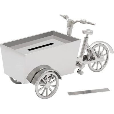 Zilverstad Zilveren Fiets Spaarpot - Cadeau Idee voor Kinderen Zilverstad Zilveren Fiets Spaarpot - Cadeau Idee voor Kinderen