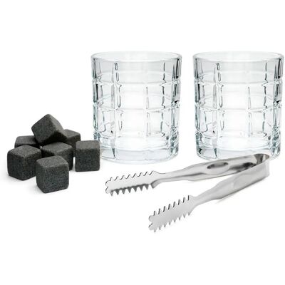 Ensemble Cadeau Vienna Acoustics Leopold - Verres à whisky, Glaçons, Pincettes Ensemble Cadeau Vienna Acoustics Leopold - Verres à whisky, Glaçons, Pincettes