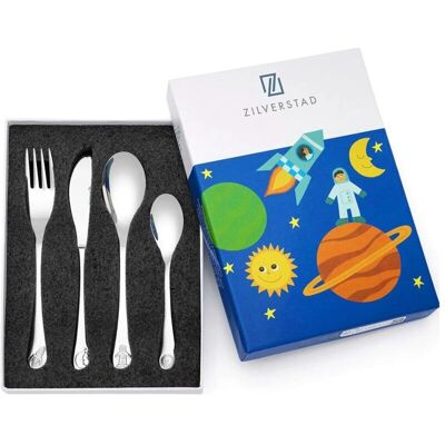 Zilverstad Coffret couverts Espace personnalisable (4 pièces) - Stal nierdzewna 18/10 - Wykończenie lustrzane - Flatware set Zilverstad Coffret couverts Espace personnalisable (4 pièces) - Stal nierdzewna 18/10 - Wykończenie lustrzane - Flatware set
