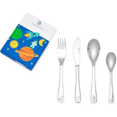 Zilverstad Coffret couverts Espace personnalisable (4 pièces) - Roestvrij staal 18/10 - Spiegelafwerking - Flatware set Zilverstad Coffret couverts Espace personnalisable (4 pièces) - Roestvrij staal 18/10 - Spiegelafwerking - Flatware set