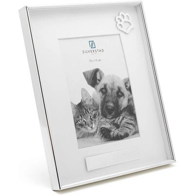 Zilverstad Silver Pet Photo Frame with Paw - 10x15cm - Picture Frame Zilverstad Silver Pet Photo Frame with Paw - 10x15cm - Picture Frame