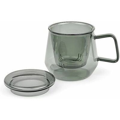 Bredemeijer Livorno Tea Cup - Glass Black - 350ml Bredemeijer Livorno Tea Cup - Glass Black - 350ml