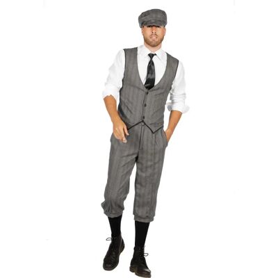 Wilbers Finnley 1920s Kostuum - Grijs, Gilet, Broek - Man Wilbers Finnley 1920s Kostuum - Grijs, Gilet, Broek - Man