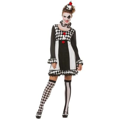 buttinette Pierrot-Kleid für Damen - Unisex Clown-Kostüm buttinette Pierrot-Kleid für Damen - Unisex Clown-Kostüm