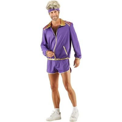 buttinette 80er Trainingsanzug - Unisex Lila/Gold buttinette 80er Trainingsanzug - Unisex Lila/Gold