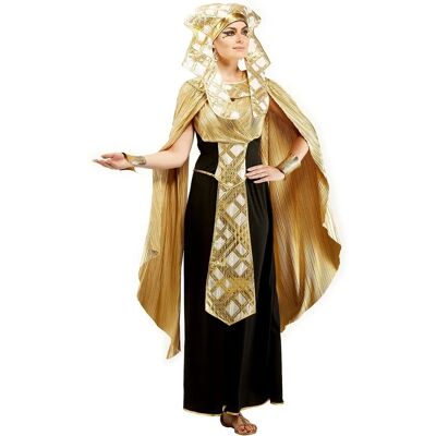 buttinette Pharaonin-Kleid für Damen, schwarz/gold - Gr. 34/36 - unisex buttinette Pharaonin-Kleid für Damen, schwarz/gold - Gr. 34/36 - unisex