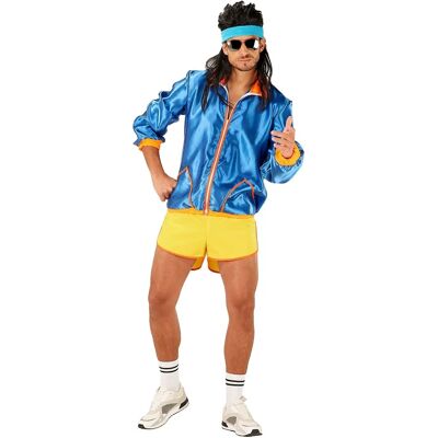 buttinette 80er Trainingsanzug - Blau/Gelb - Unisex buttinette 80er Trainingsanzug - Blau/Gelb - Unisex