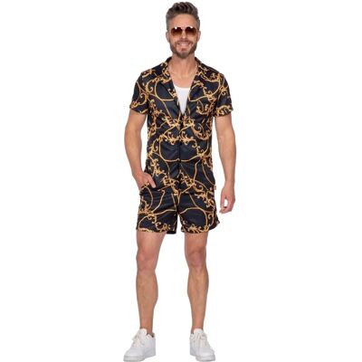 Marke Modell Festival Outfit - Schwarz-Gold Sommer-Set Marke Modell Festival Outfit - Schwarz-Gold Sommer-Set