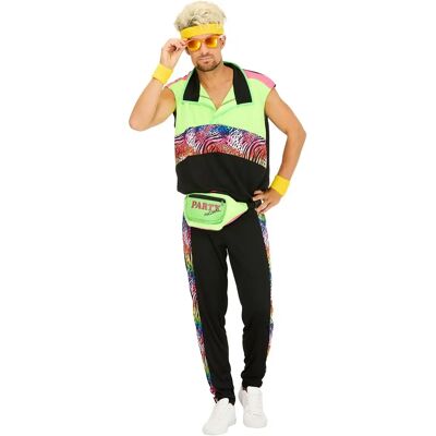 buttinette 80er Jahre Kostüm für Männer - Neonfarben, Leopardmuster, Ärmelloses Oberteil buttinette 80er Jahre Kostüm für Männer - Neonfarben, Leopardmuster, Ärmelloses Oberteil