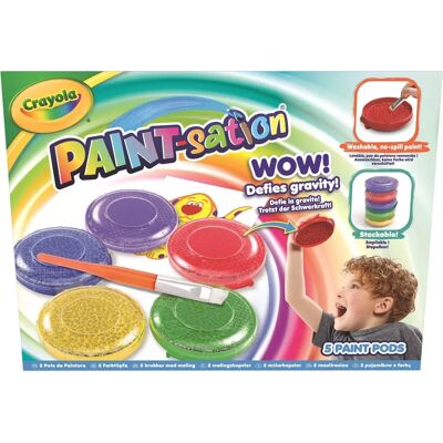 CRAYOLA Paint-sation 5er Pack 2-in-1 Anti-verschütt-Set - Malset CRAYOLA Paint-sation 5er Pack 2-in-1 Anti-verschütt-Set - Malset