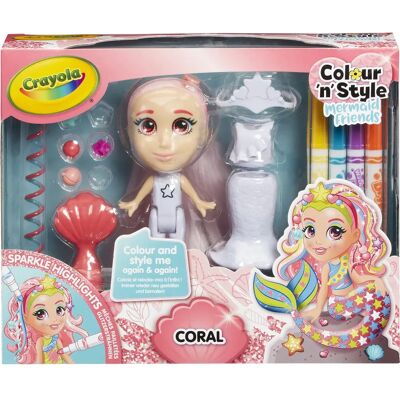 Crayola Colour and Style Mermaid Friends - Coral Crayola Colour and Style Mermaid Friends - Coral