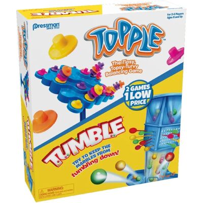 Goliath - Jogo de Mesa Combo Topple Tumble para Família Goliath - Jogo de Mesa Combo Topple Tumble para Família