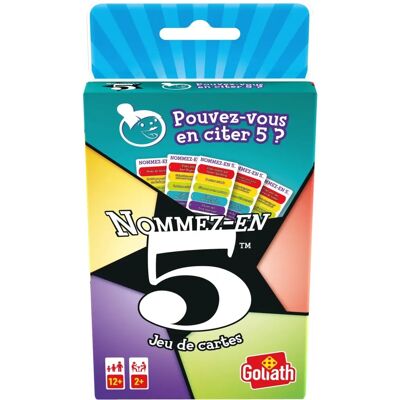 Goliath Nommez-en 5 - Jeu de société - Publicité Goliath Nommez-en 5 - Jeu de société - Publicité