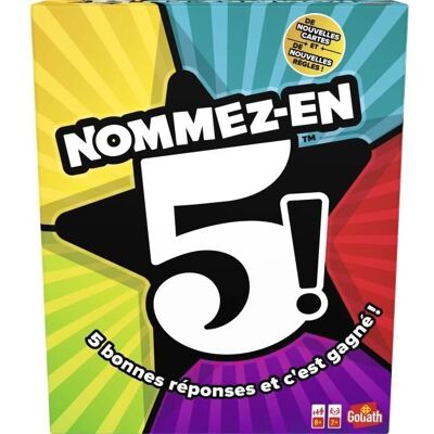 Goliath Nommez-en 5! - Jeu de société - Publicité Goliath Nommez-en 5! - Jeu de société - Publicité