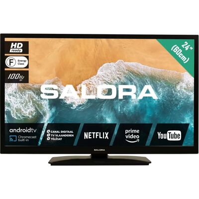 Salora 24MBA300 TV - 24-inch HD Smart TV - Zwart Salora 24MBA300 TV - 24-inch HD Smart TV - Zwart